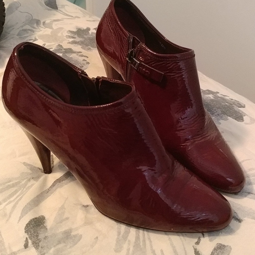Maroon Prada booties size 9.5
